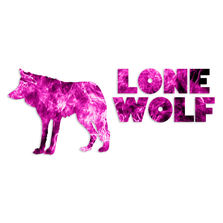 Lone Wolf Vinyl Decal Sticker Multiple Patterns & Sizes ebn6155